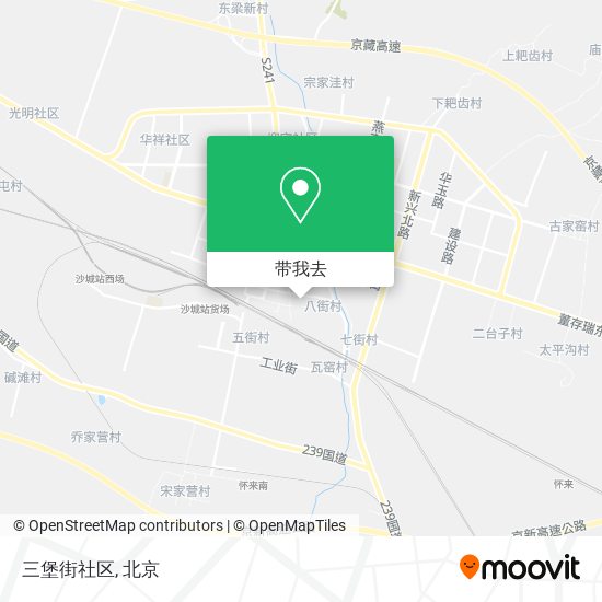 三堡街社区地图