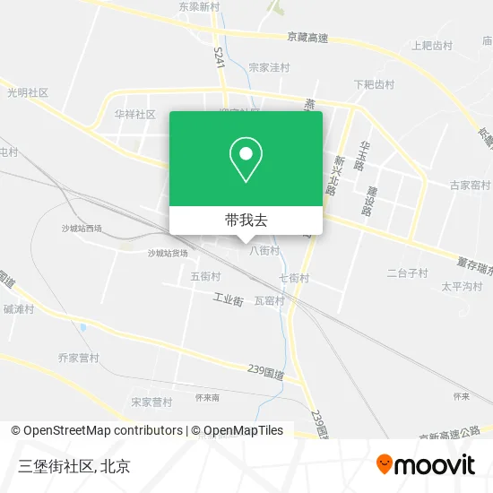 三堡街社区地图