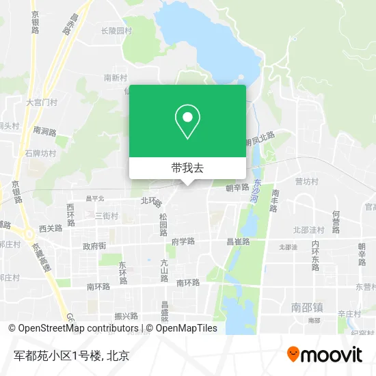 军都苑小区1号楼地图