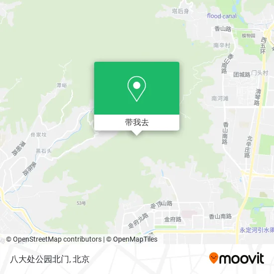 八大处公园北门地图