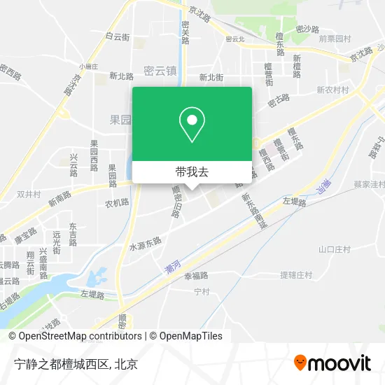 宁静之都檀城西区地图