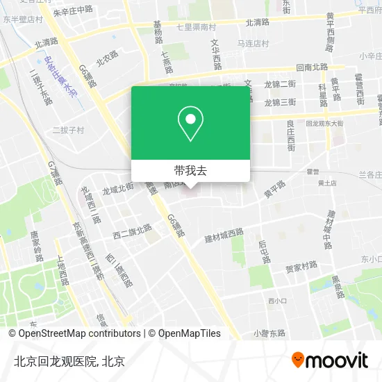 北京回龙观医院地图