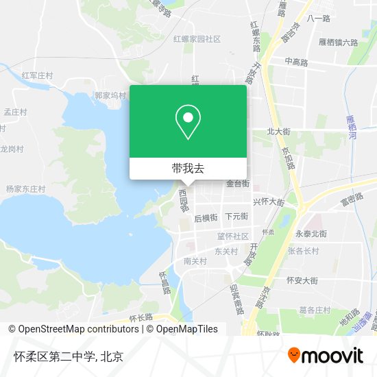怀柔区第二中学地图