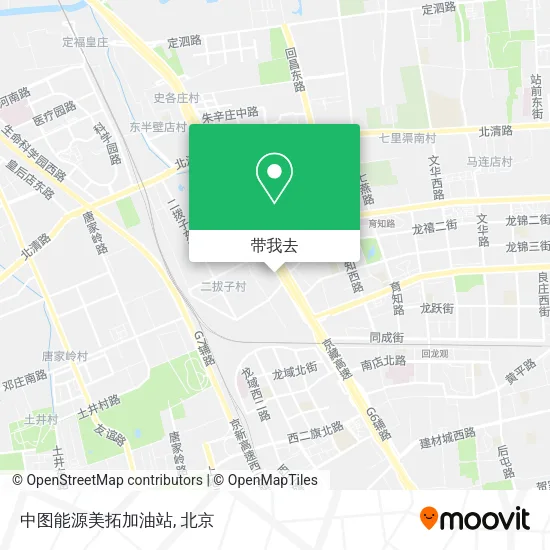 中图能源美拓加油站地图