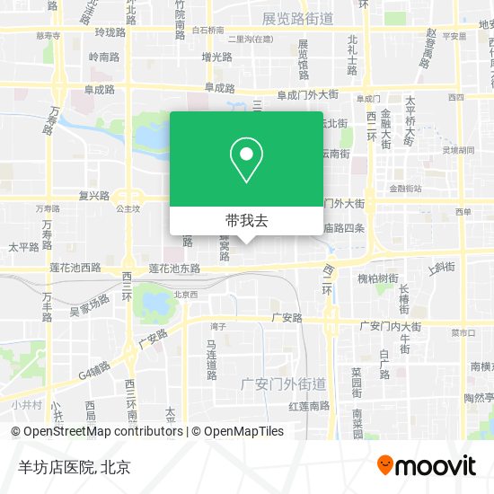 羊坊店医院地图