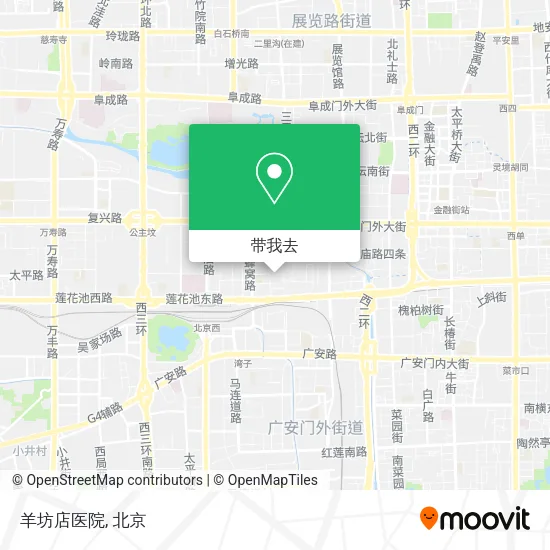羊坊店医院地图