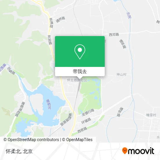 怀柔北地图