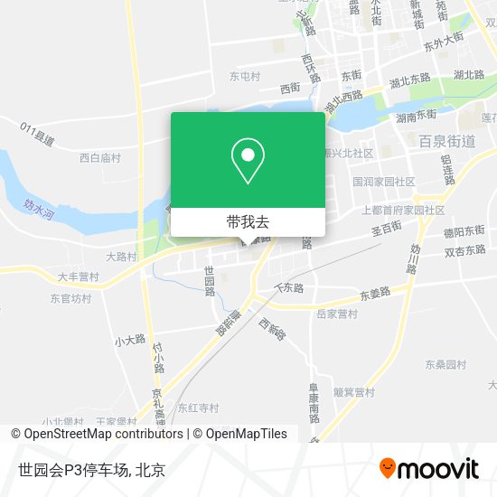世园会P3停车场地图