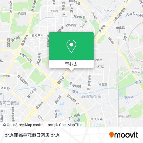 北京丽都皇冠假日酒店地图