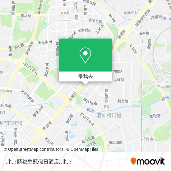 北京丽都皇冠假日酒店地图