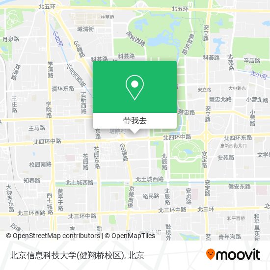 北京信息科技大学(健翔桥校区)地图