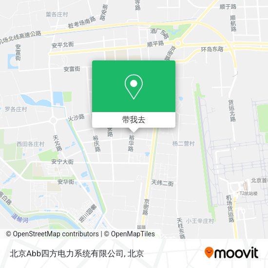 北京Abb四方电力系统有限公司地图
