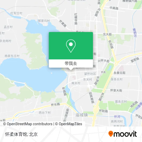 怀柔体育馆地图