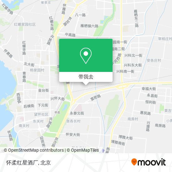 怀柔红星酒厂地图
