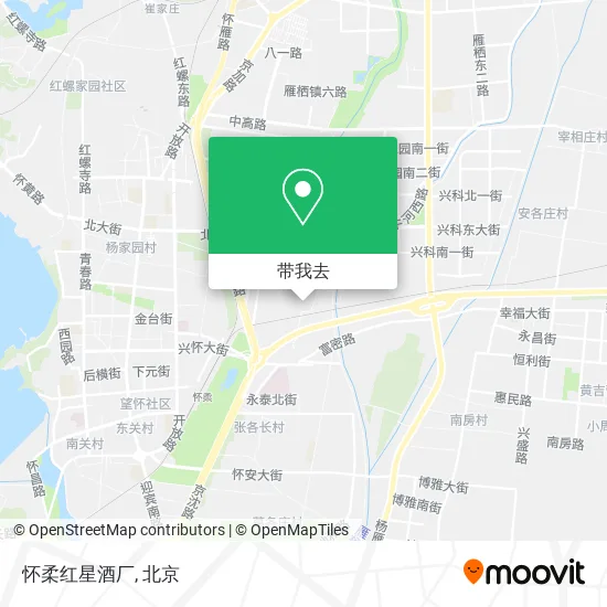 怀柔红星酒厂地图
