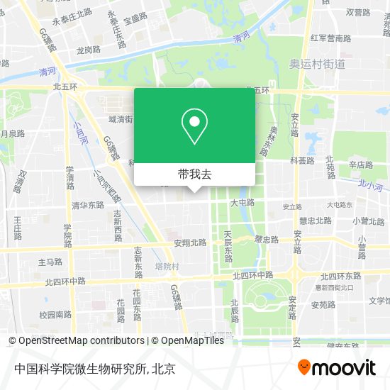 中国科学院微生物研究所地图