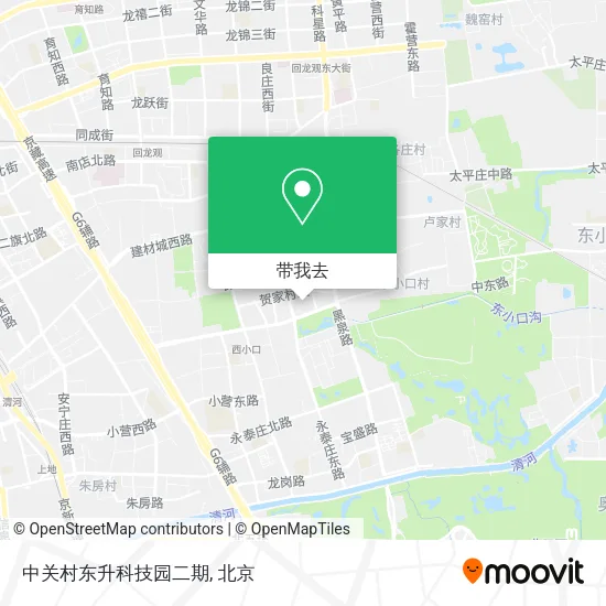 中关村东升科技园二期地图
