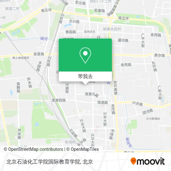 北京石油化工学院国际教育学院地图