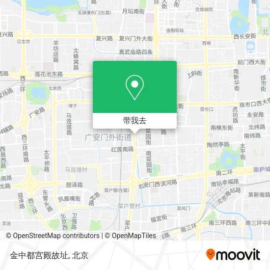 金中都宫殿故址地图