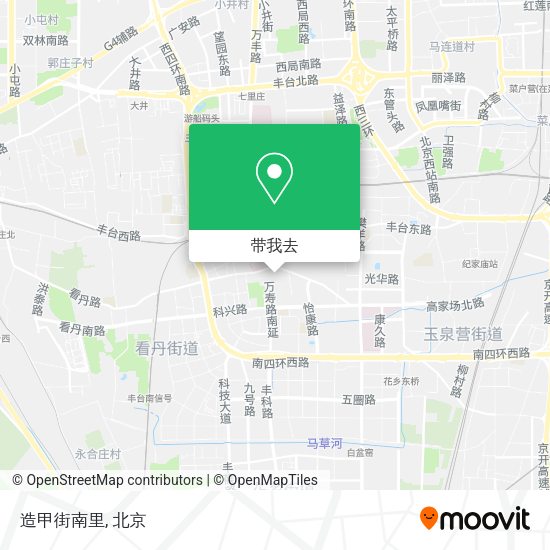 造甲街南里地图