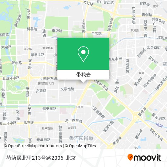 芍药居北里213号路2006地图