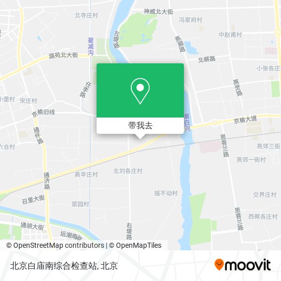 北京白庙南综合检查站地图