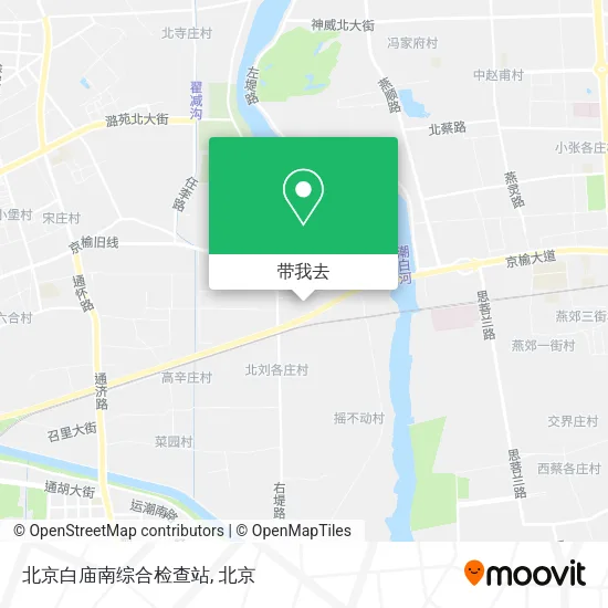 北京白庙南综合检查站地图