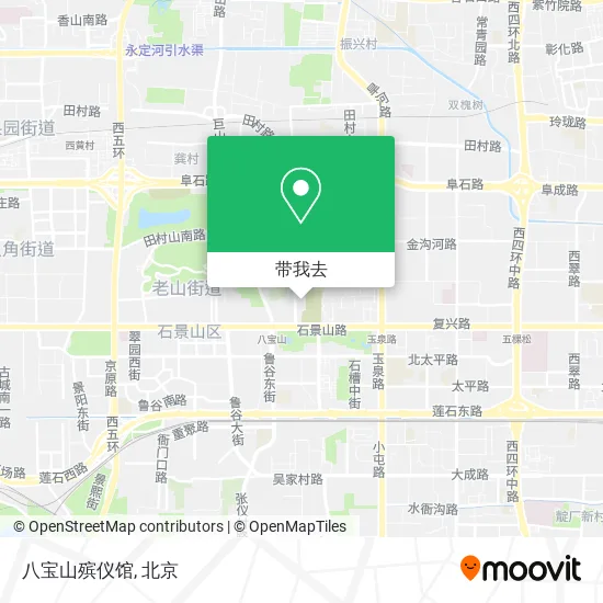 八宝山殡仪馆地图