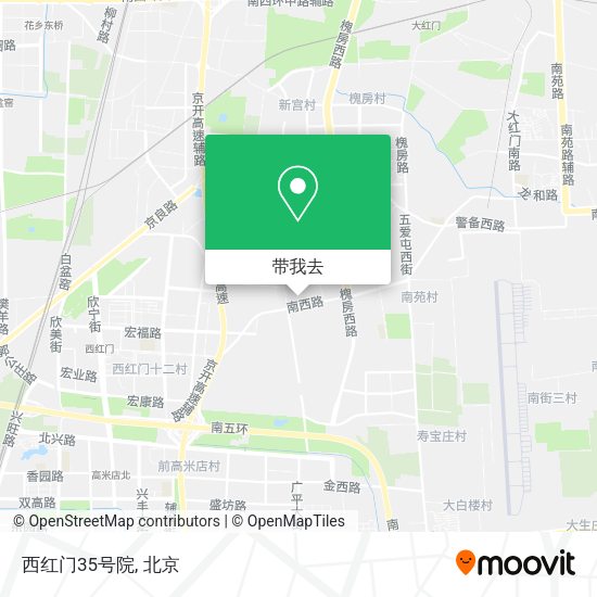 西红门35号院地图