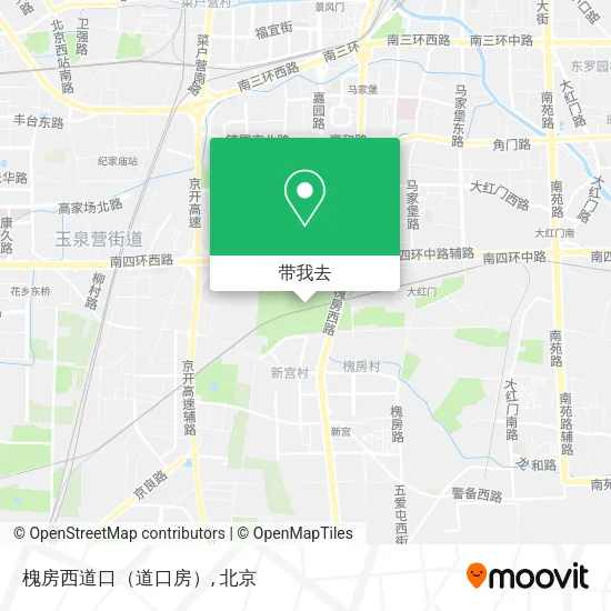 槐房西道口（道口房）地图