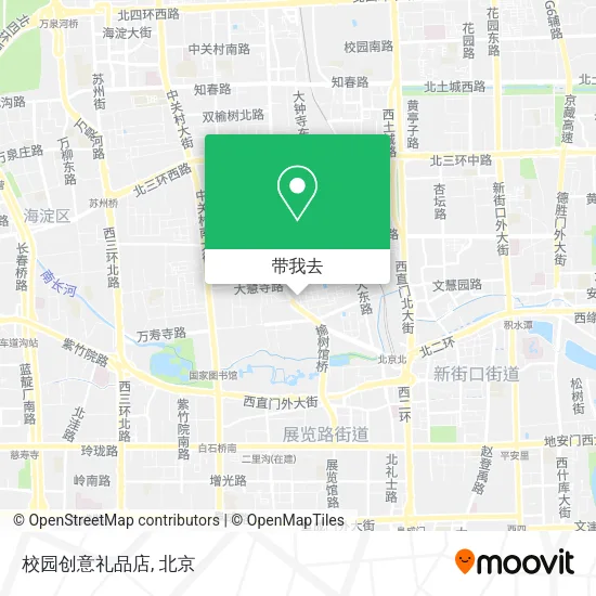 校园创意礼品店地图