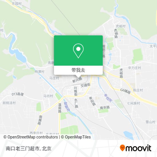 南口老三门超市地图