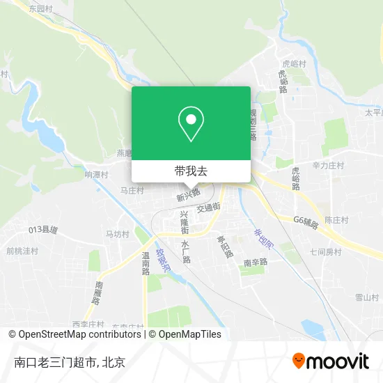南口老三门超市地图