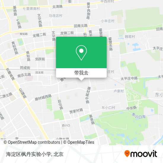 海淀区枫丹实验小学地图