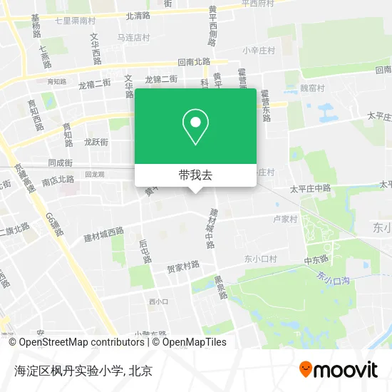 海淀区枫丹实验小学地图