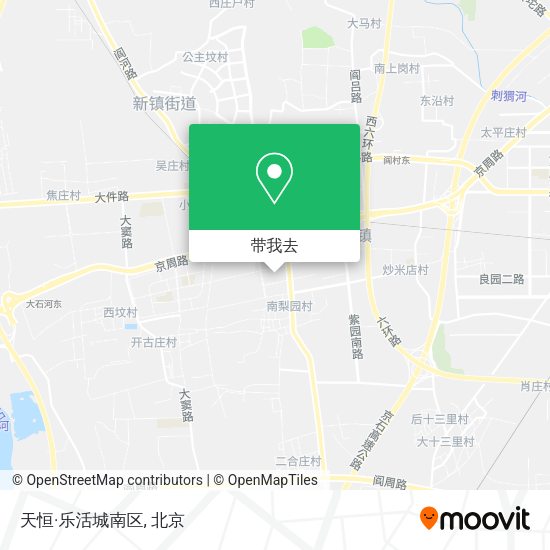 天恒·乐活城南区地图