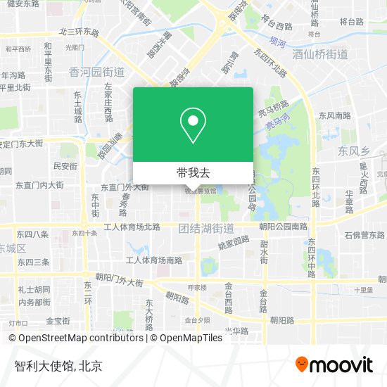 智利大使馆地图