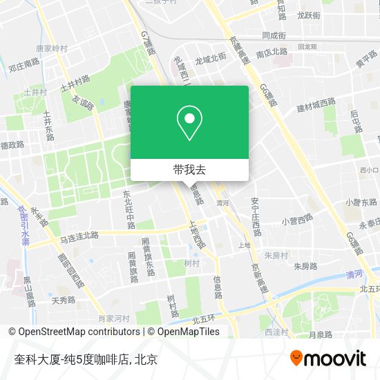 奎科大厦-纯5度咖啡店地图