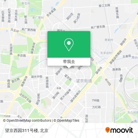 望京西园311号楼地图