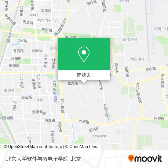 北京大学软件与微电子学院地图