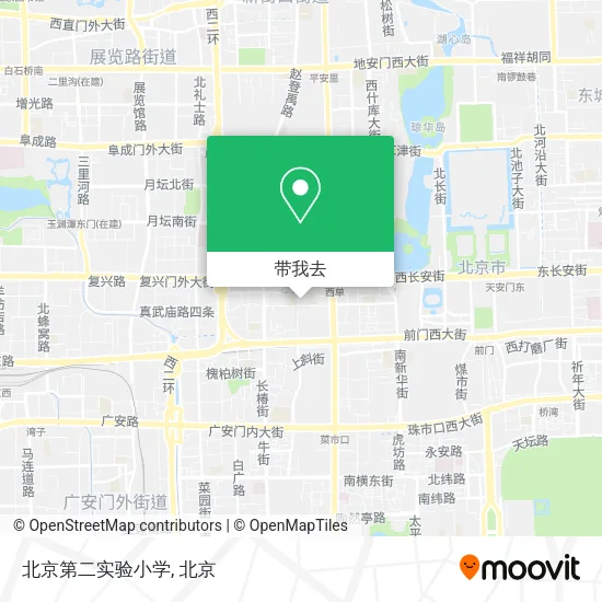 北京第二实验小学地图