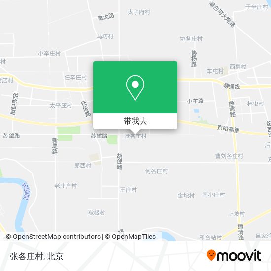 张各庄村地图