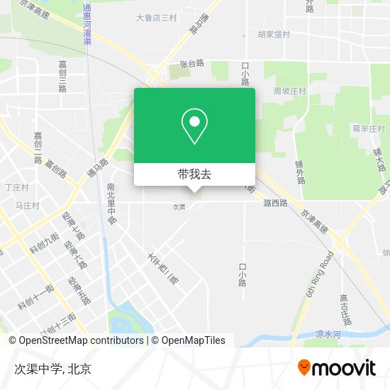 次渠中学地图