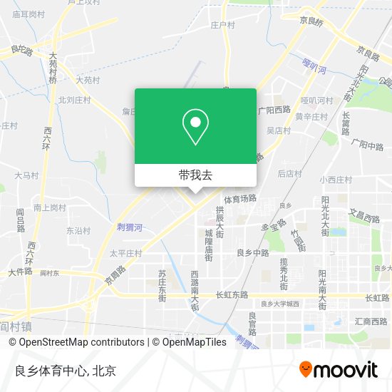 良乡体育中心地图