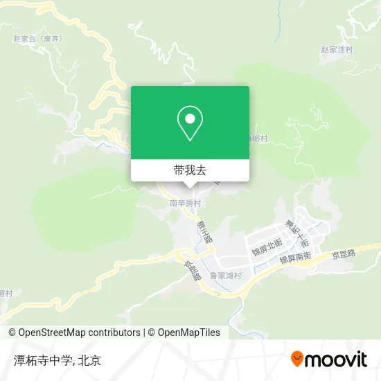 潭柘寺中学地图