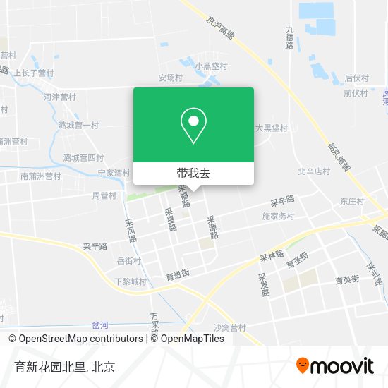 育新花园北里地图