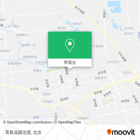 育新花园北里地图