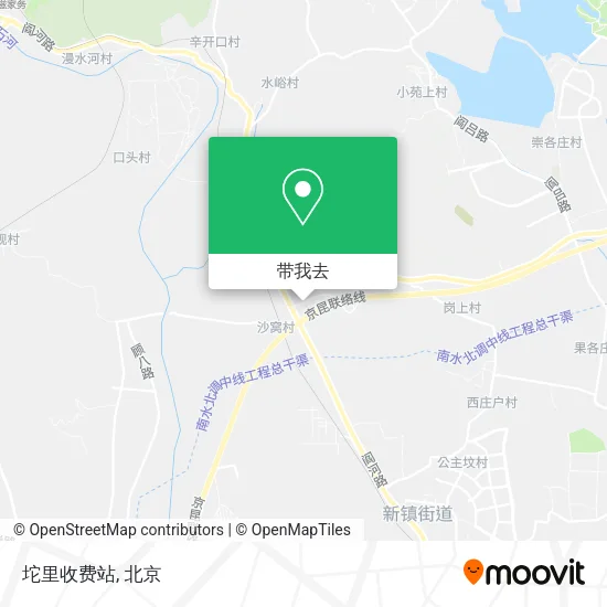 坨里收费站地图