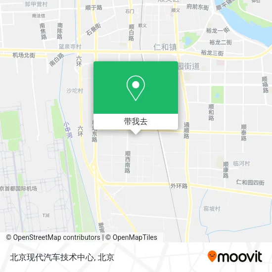 北京现代汽车技术中心地图
