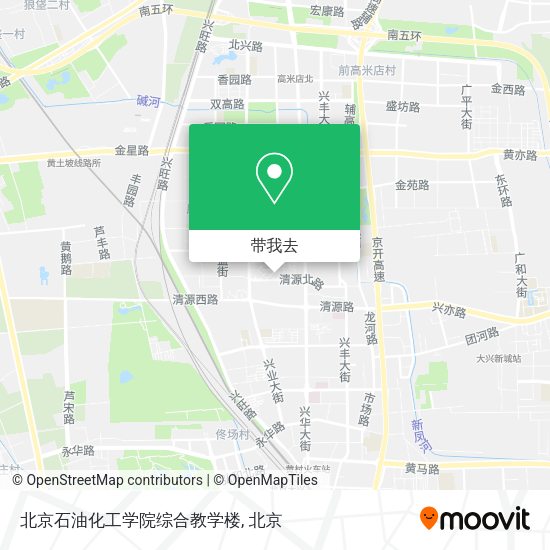 北京石油化工学院综合教学楼地图
